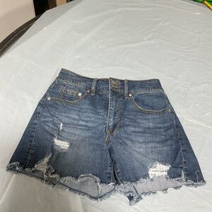 Energie Blue Distressed Jean Shorts size 5